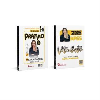 2026 KPSS Vatandaşlık Soru Bankası- Pratiko 2 Li Set
