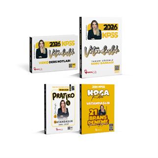 2026 KPSS Vatandaşlık Soru Bankası- Vatandaşlık  Video Ders Notlar- Pratiko- Vatandaşlık 21 Branş Deneme 4 Lü Set