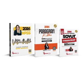 2026 KPSS Vatandaşlık Soru- Paragrafı Kafala- Soyut Paragraf Soru Bankası 3 Lü Set