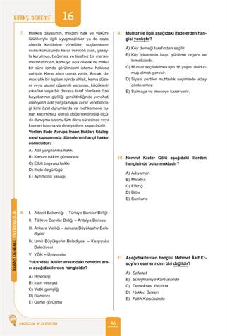 2026 KPSS Vatandaşlık Video Ders Notları- Vatandaşlık 21 Branş Deneme 2 Li Set