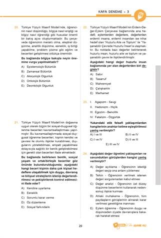 2026 MEB-AGS 10lu Eğitimin Temelleri ve Türk Millî Eğitim Sistemi - 10lu Mevzuat Bilgisi Tamamı Çözümlü Deneme