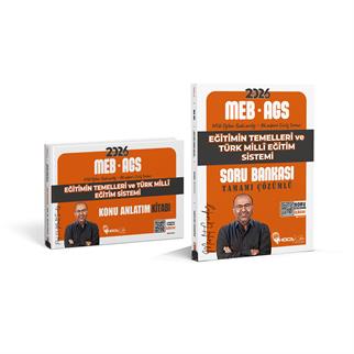 2026 MEB-AGS Eğitimin Temelleri ve Türk Milli Eğitim Sistemi Soru Bankası- Konu Anlatım kitabı 2 Li Set (MEVLÜT GÜNDÜZ)