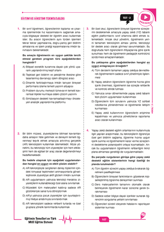 2026 MEB-AGS Eğitimin Temelleri ve Türk Millî Eğitim Sistemi -  Eğitim Bilimleri Ve Türk Milli Eğitim Sistemi Soru Bankası– 2  (ÖMER EKİCİ) 2 Li Set