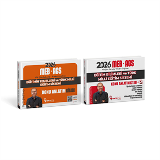 2026 MEB-AGS Eğitimin Temelleri ve Türk Millî Eğitim Sistemi Konu Anlatım Kitabı - Eğitim Bilimleri Ve Türk Milli Eğitim Sistemi Konu Anlatım Kitabı – 2  (MEVLÜT GÜNDÜZ) 2 Li Set
