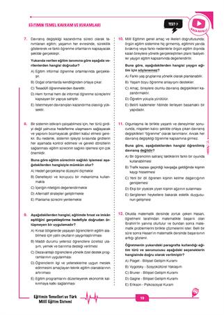 2026 MEB-AGS Eğitimin Temelleri ve Türk Millî Eğitim Sistemi Tamamı Çözümlü Soru Bankası- ( Ömer EKİCİ )