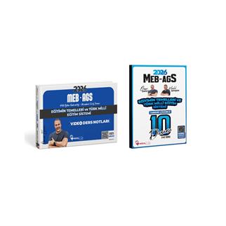 2026 MEB-AGS Eğitimin Temelleri Video Ders Notu -Eğitimin Temelleri 10 Lu Deneme 2 Li Set ( Ömer EKİCİ )