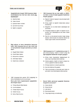 2026 MEB – AGS Mevzuat Bilgisi Tamamı Çözümlü Soru Bankası