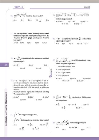 2026 MEB-AGS ÖABT Atayan İlköğretim Matematik Öğretmenliği Tamamı Çözümlü Soru Bankası 