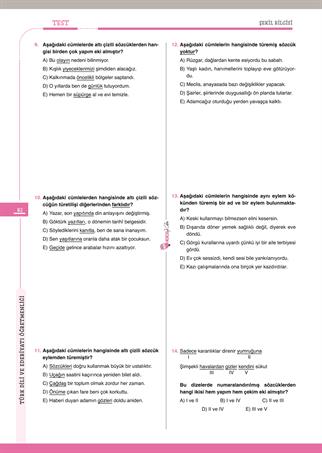 2026 MEB-AGS ÖABT Atayan Türk Dili Ve Edebiyatı Öğretmenliği Tamamı Çözümlü  Soru Bankası 