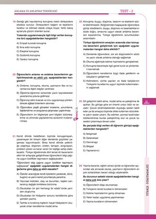 2026 MEB-AGS ÖABT ATAYAN Türkçe Öğretmenliği Tamamı Çözümlü Soru Bankası