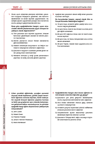 2026 MEB – AGS ÖABT Atayan Okul Öncesi Öğretmenliği Tamamı Çözümlü Soru Bankası 