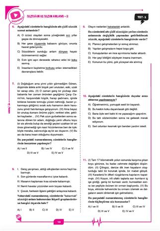 2026 MEB – AGS Sözel Yetenek Soru Bankası