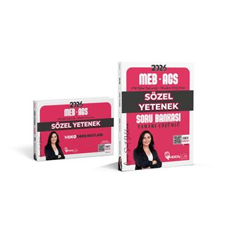 2026 MEB – AGS Sözel Yetenek Soru Bankası-Video Ders Notları 2 Li Set