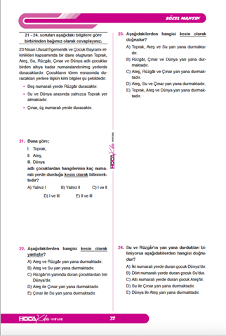 2026 Sayısal-Sözel Mantık Soru Bankası