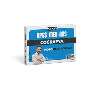 2027 KPSS-MEB-AGS Coğrafya Video Ders Notları
