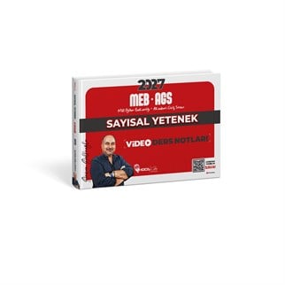 2027 MEB-AGS Sayısal Yetenek Video Ders Notları