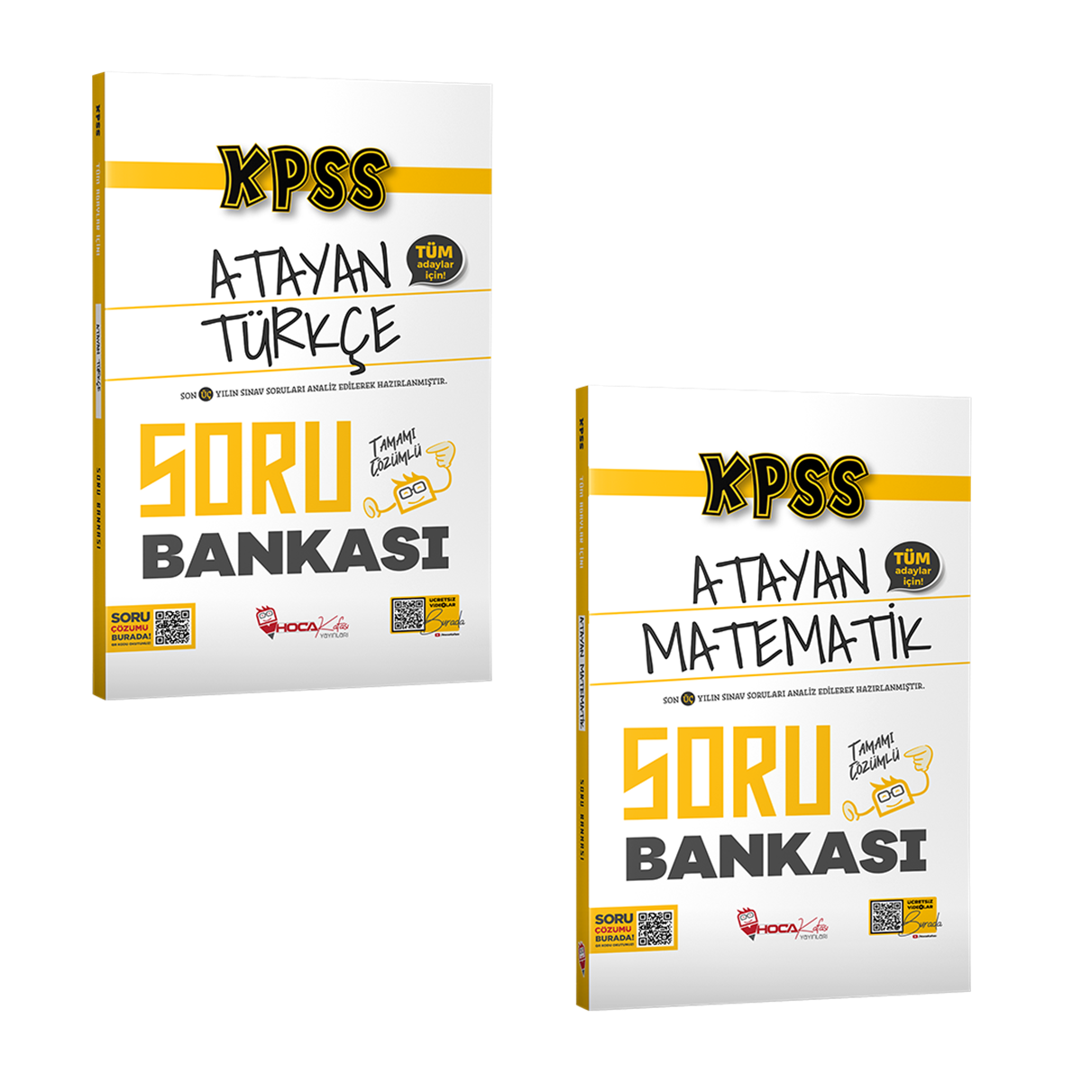 2024 KPSS GY-GK Atayan Türkçe- Matematik Soru Bankası 2 Li set