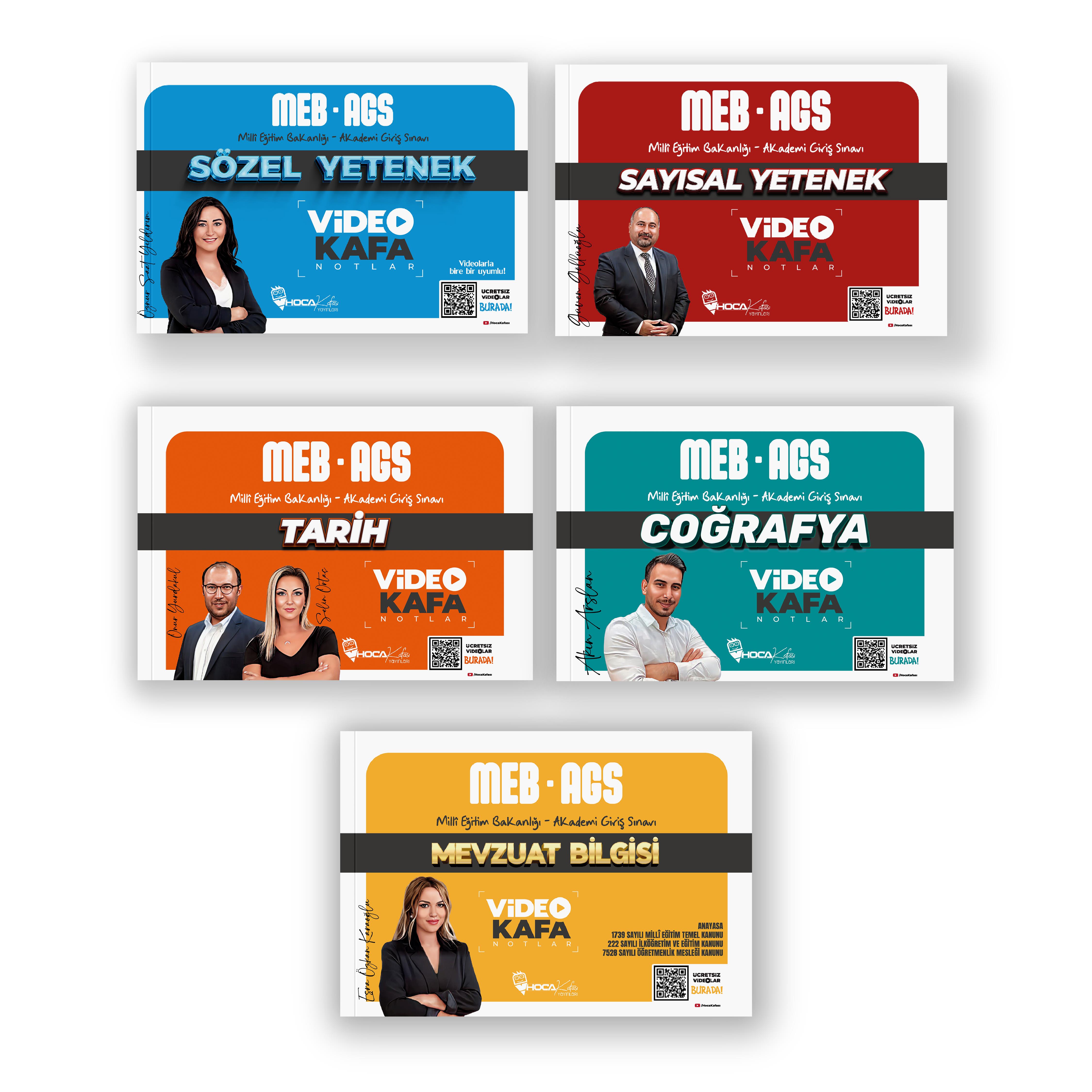 2025 AGS Sözel Yetenek Video Kafa Notlar -Sayısal Yetenek Video Kafa Notlar- Mezuat Bilgisi Video Kafa Notlar- Tarih Video Kafa Notlar -Coğrafya Video Kafa Notlar 5 Li Set