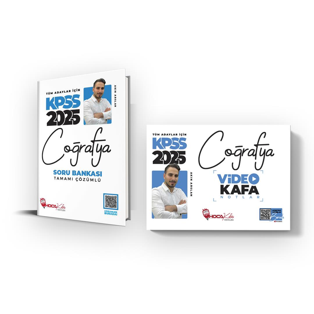 2025 KPSS Coğrafya Soru Bankası-Video Notlar 2 Li Set