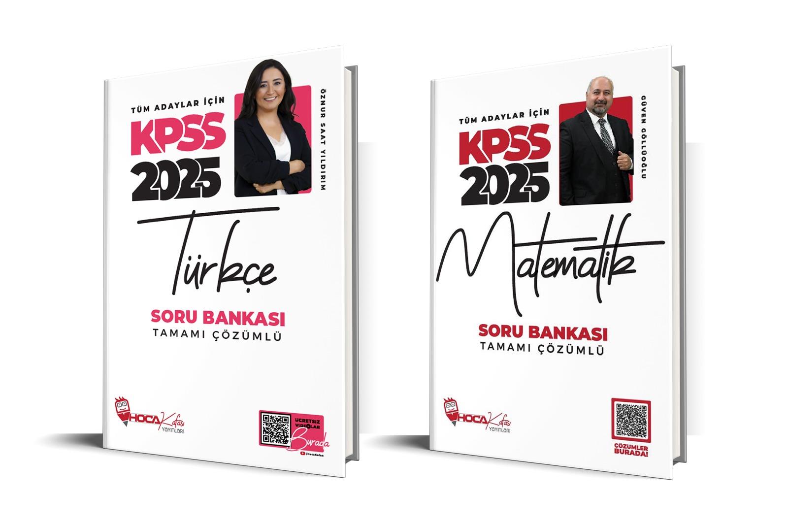 2025 KPSS GY -GK Türkçe Soru Bankası-Matematik Soru Bankası 2 Li  Set