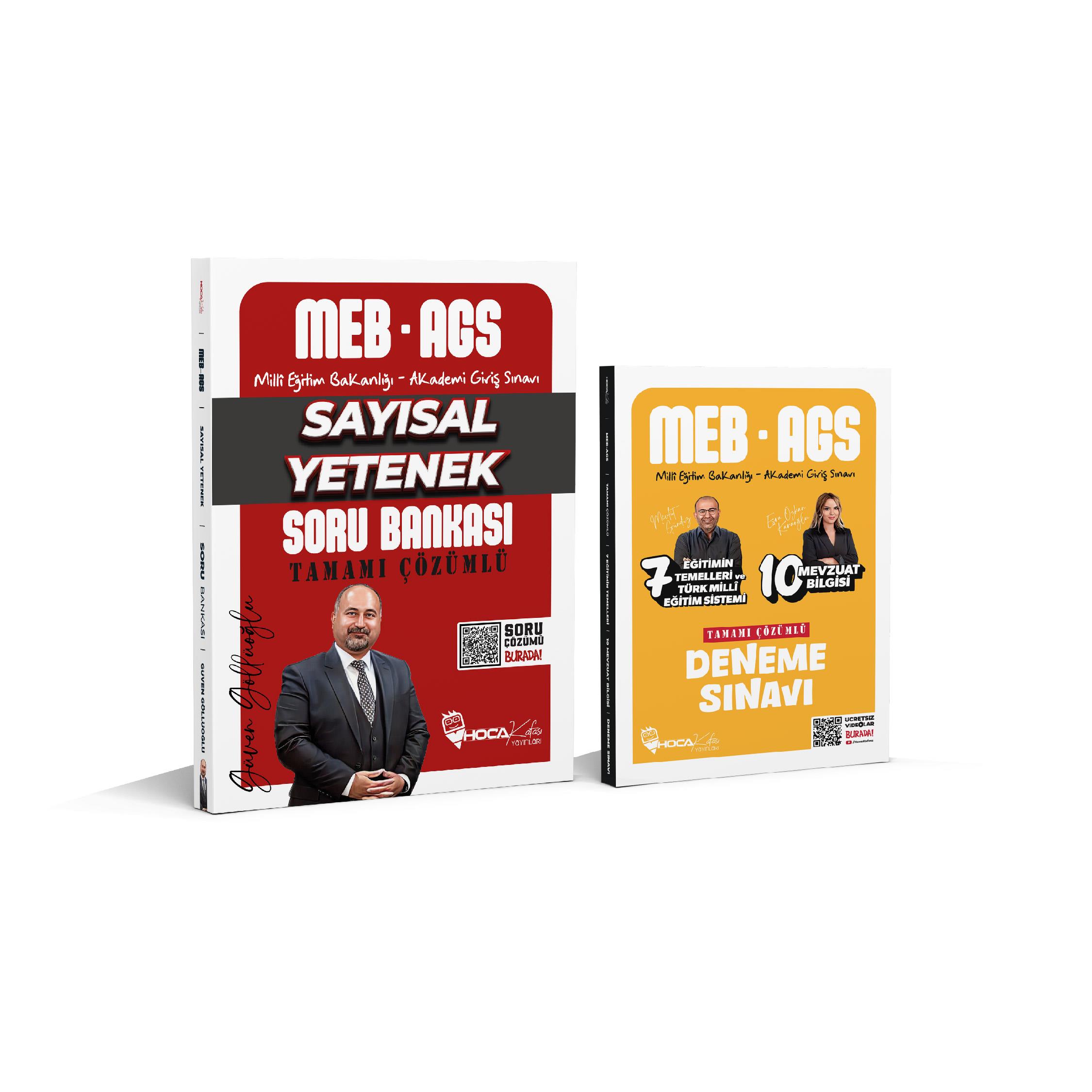 2025 MEB-AGS Sayısal Yetenek Soru -- 7 Eğitimin Temelleri -10 Mevzuat Bilgisi Deneme Sınavı 2 Li Set