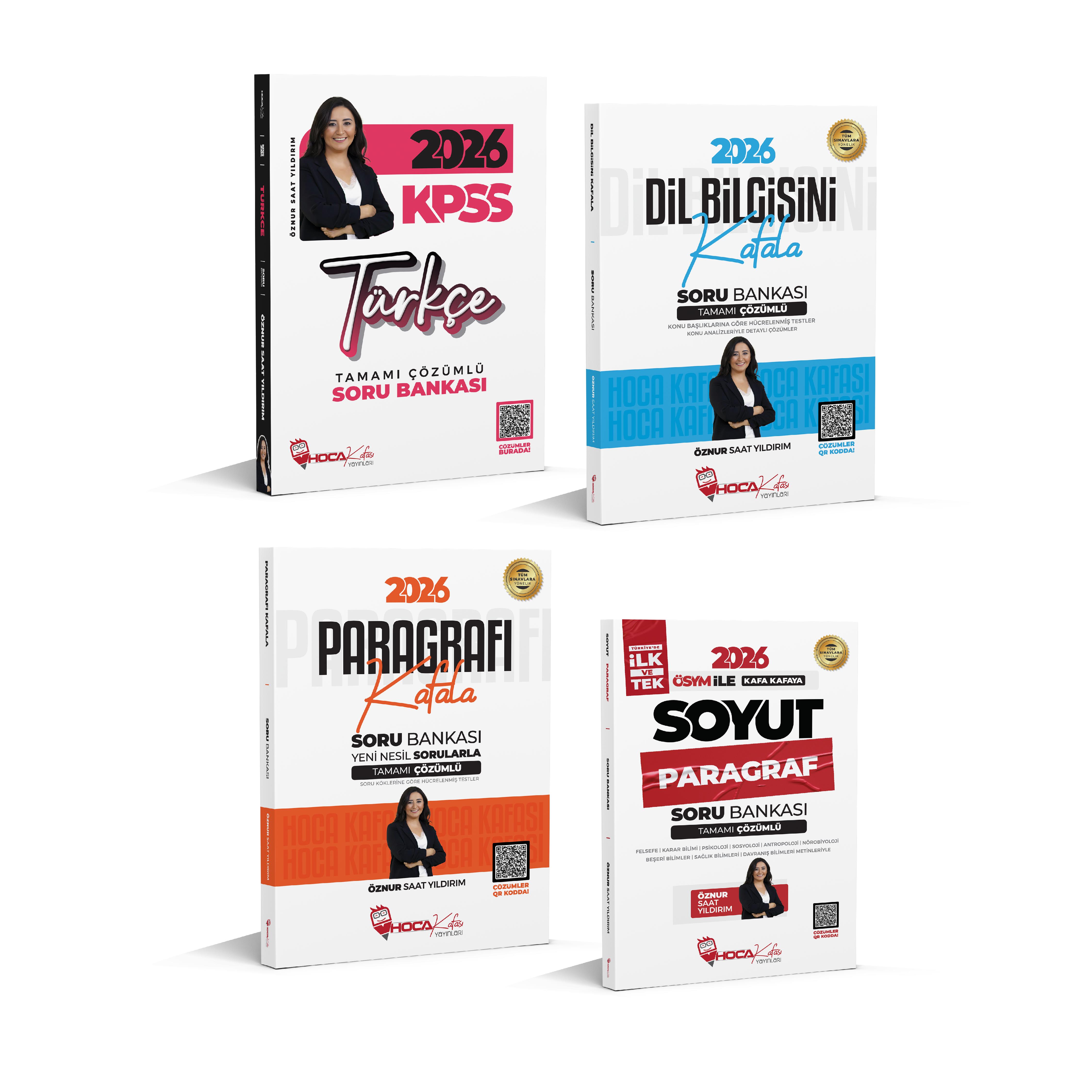 2026 KPSS Türkçe Soru Bankası- Dil Bilgisini Kafala- Paragrafı Kafala- Soyut Paragraf Soru Bankası 4 Lü Set