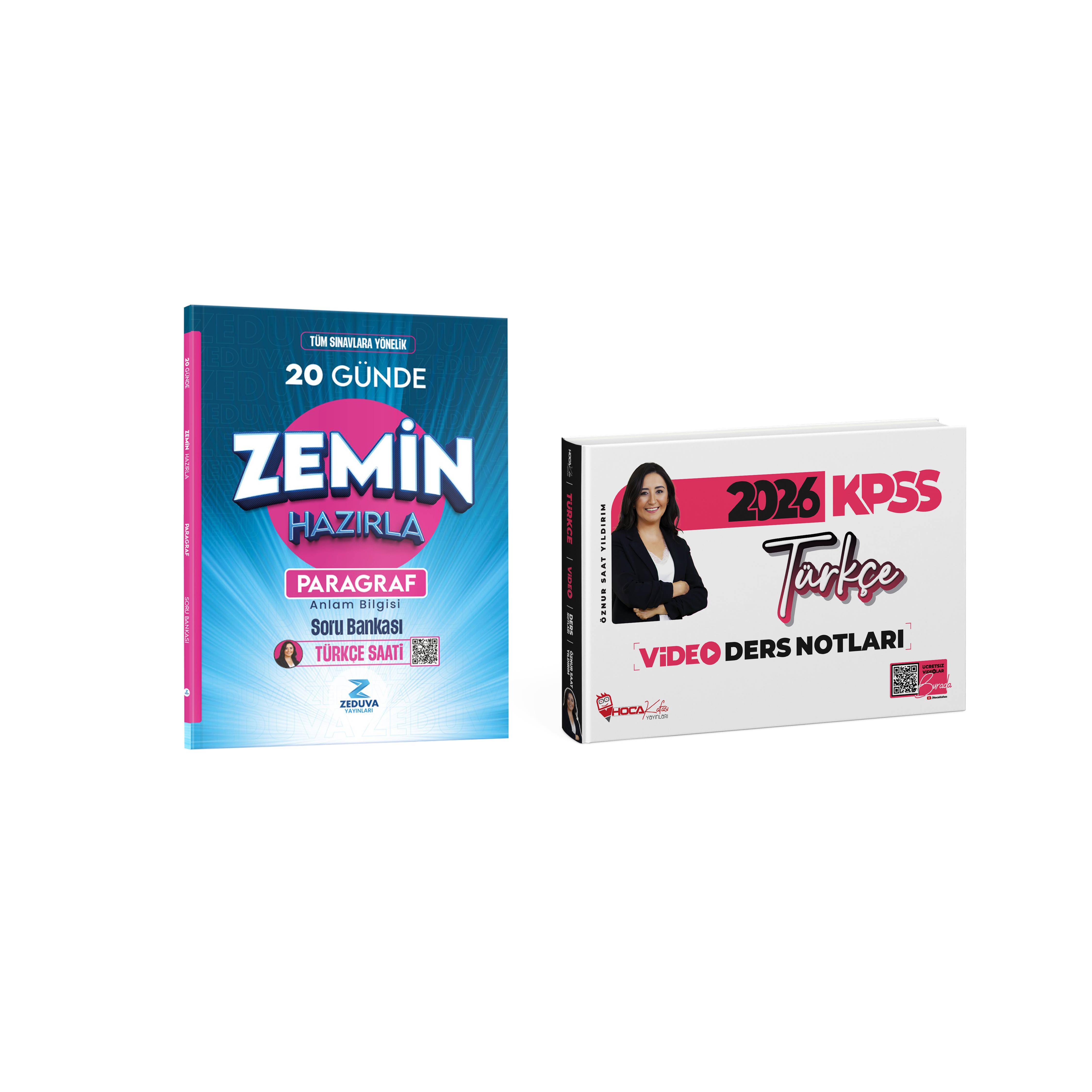 2026 KPSS Türkçe Video Notları- Türkçe Saati Zemin Hazırla Paragraf Soru Bankası 2 Li Set