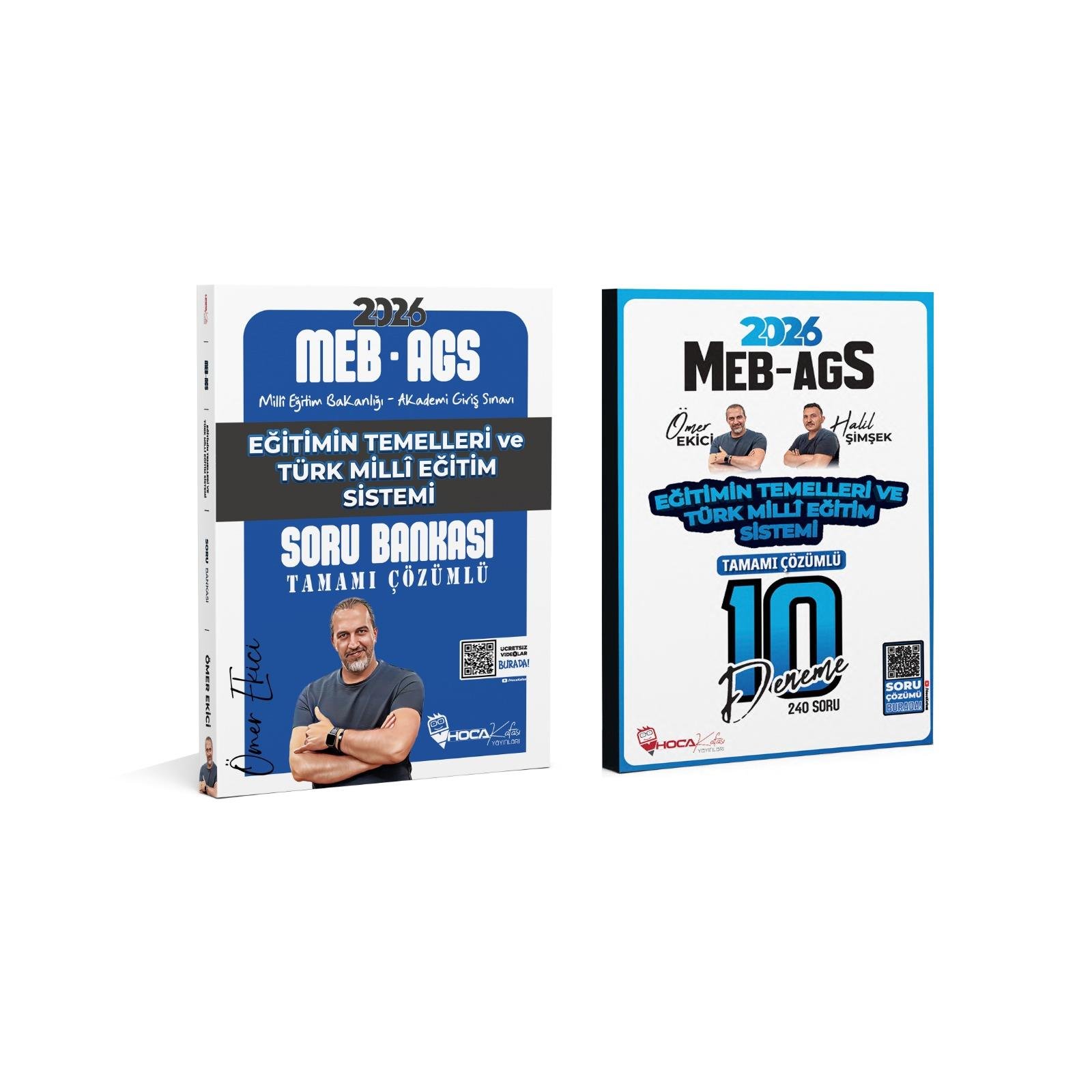 2026 MEB-AGS Eğitimin Temelleri Soru Bankası - Eğitimin Temelleri 10 Lu Deneme 2 Li Set ( Ömer EKİCİ )