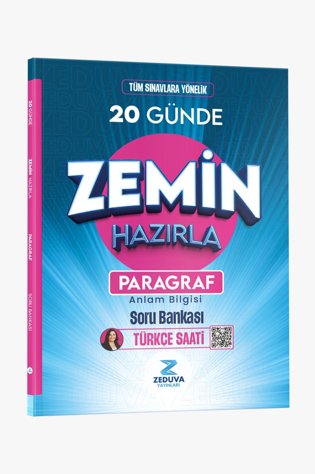 2026 Türkçe Saati– Zemin Hazırla Paragraf – Anlam Bilgisi Soru Bankası 