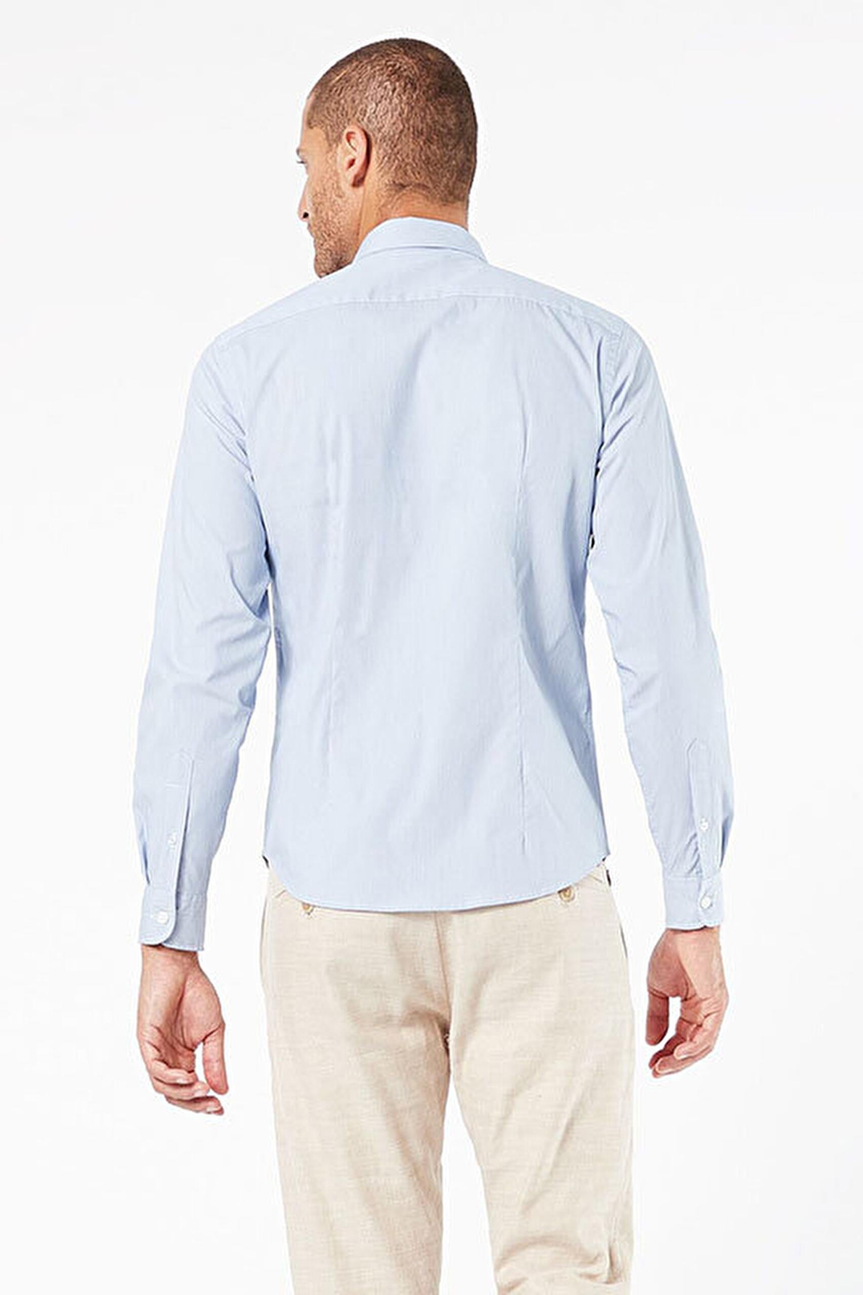 Refined Poplin Mavi Gömlek Blue