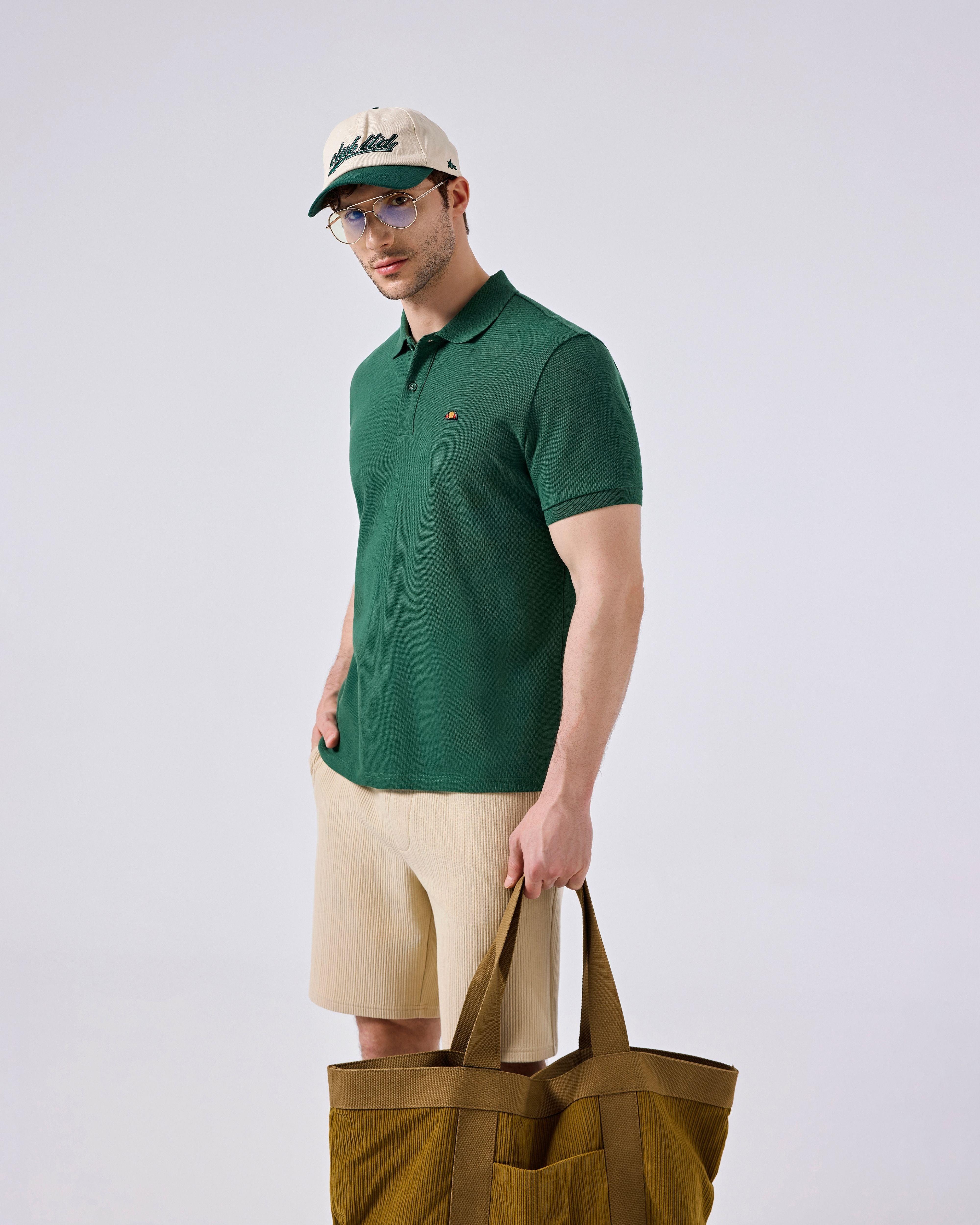 Ellesse Erkek Polo Tişört M-6SM5044-GRN Yeşil