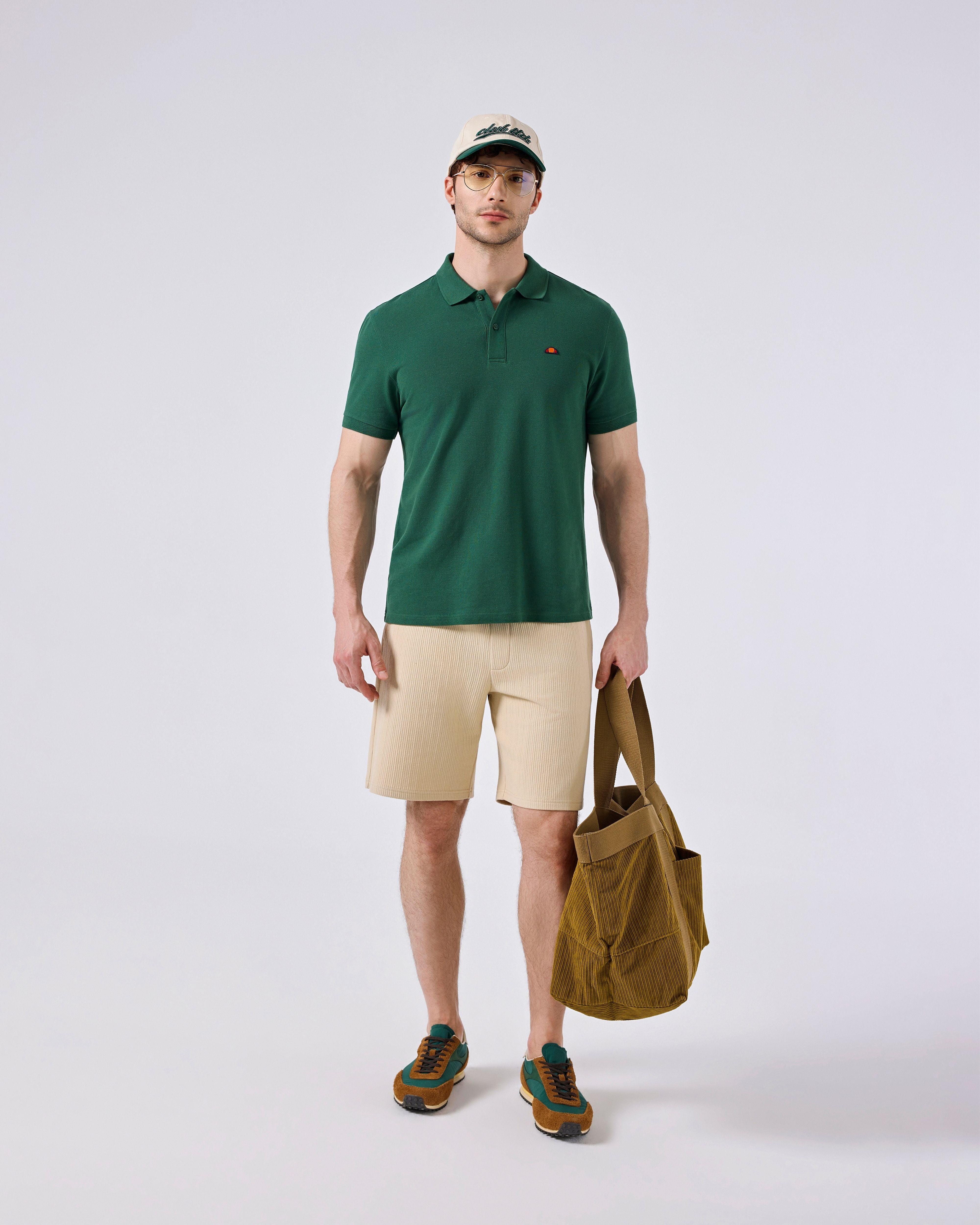 Ellesse Erkek Polo Tişört M-6SM5044-GRN Yeşil