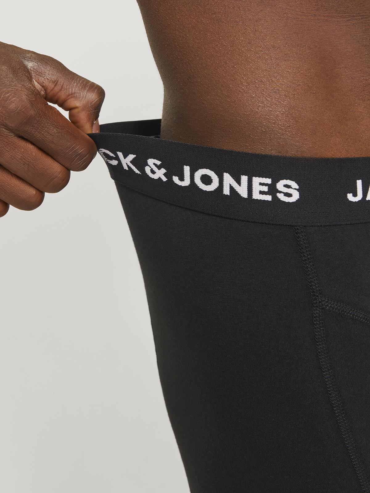 JACANTHONY TRUNKS 3 PACK BLACK Black