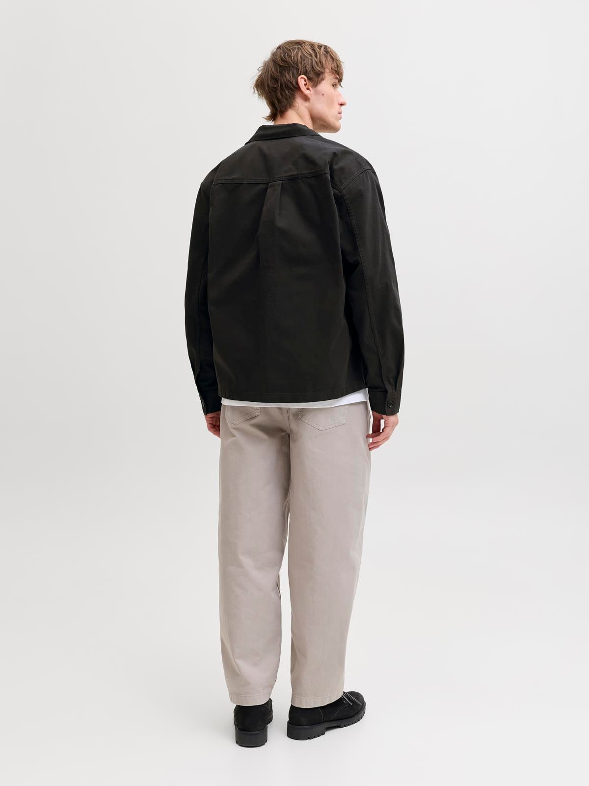 JCOBEN CLASSIC FUSION BADGE OVERSHIRT Black