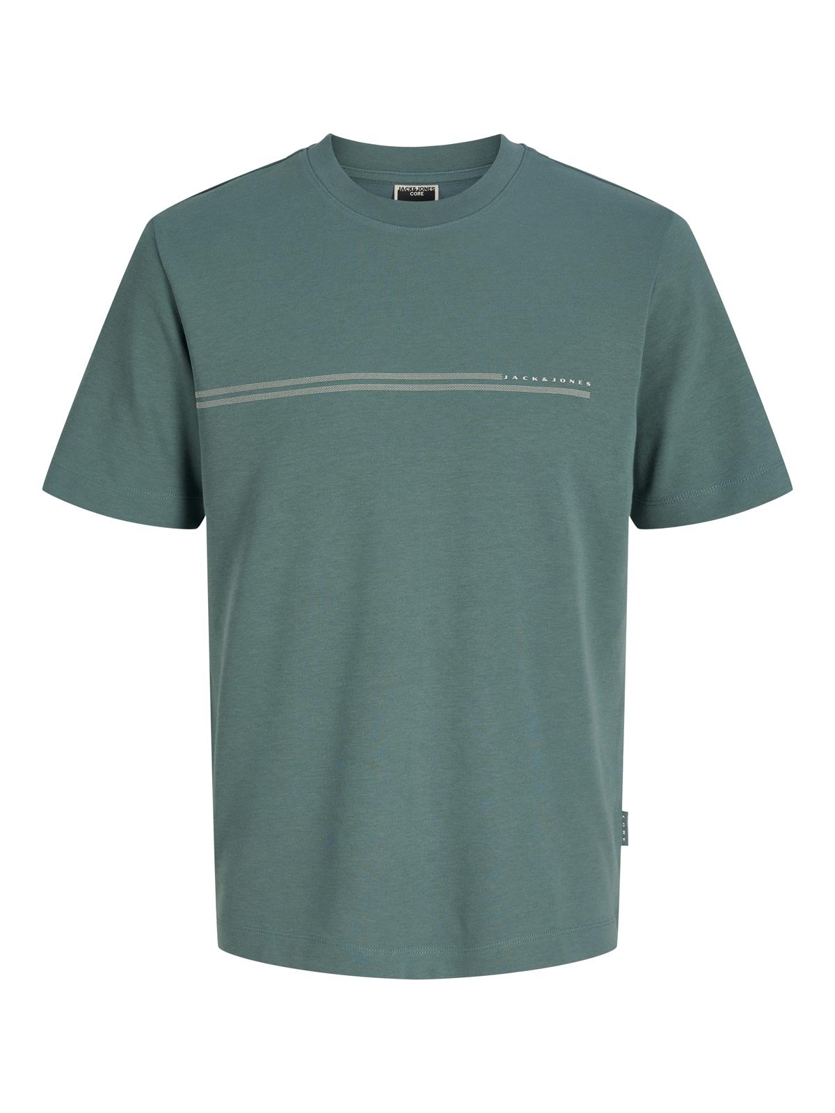 JCOFUSION CHEST BRAND TEE SS CREW NOOS North Atlantic