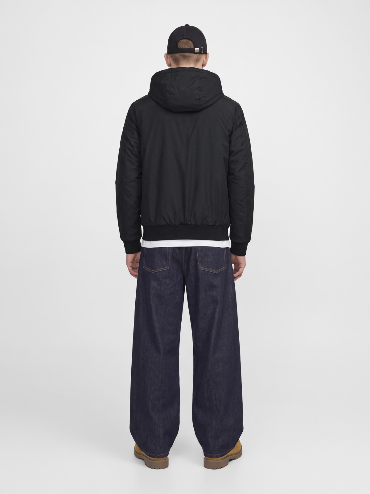 JCOFUSION PU BOMBER JACKET SN Black