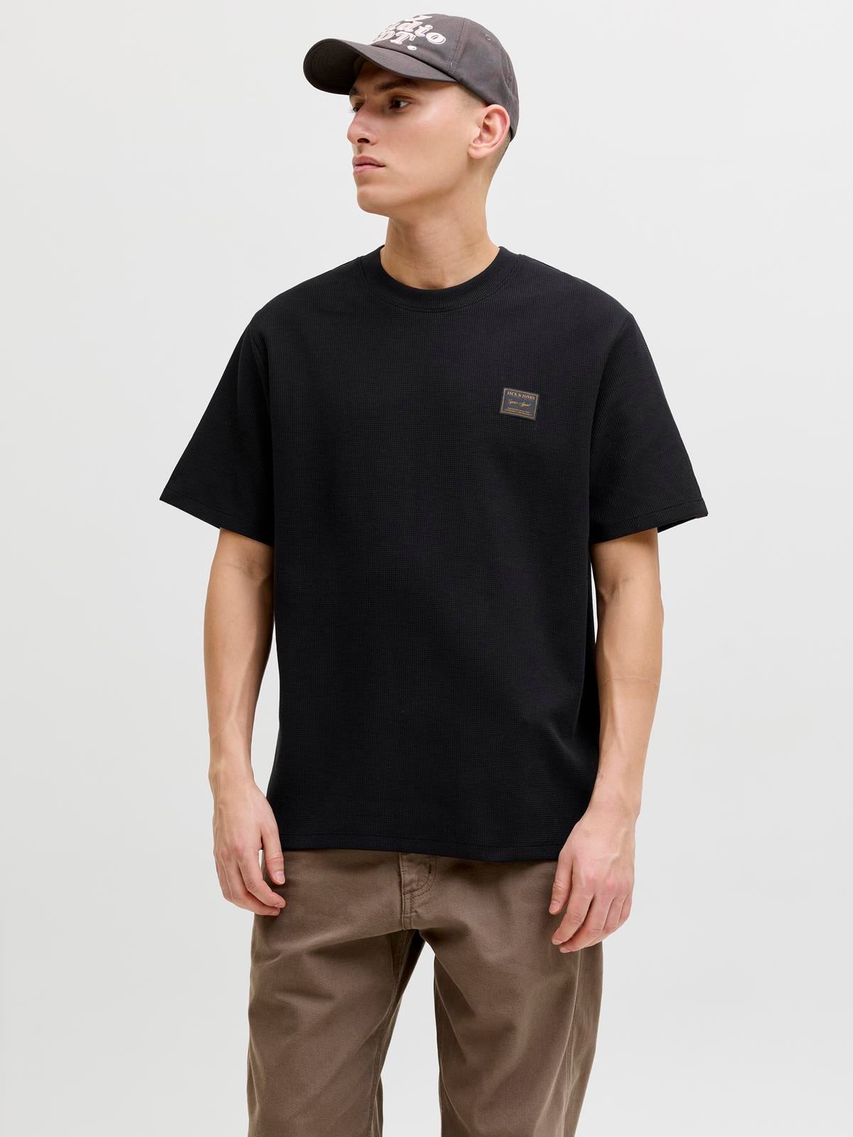 JJDAYTONA TEE SS CREW NECK SN Black