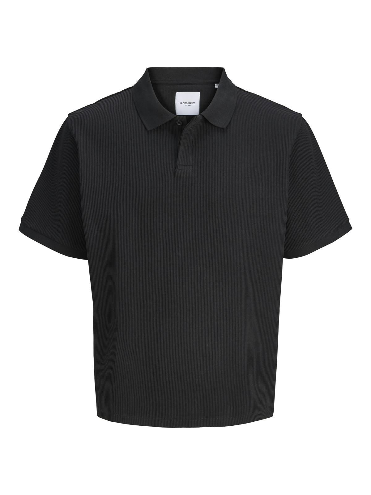 JJEHARRISON STRUCTURE POLO SS LN Black