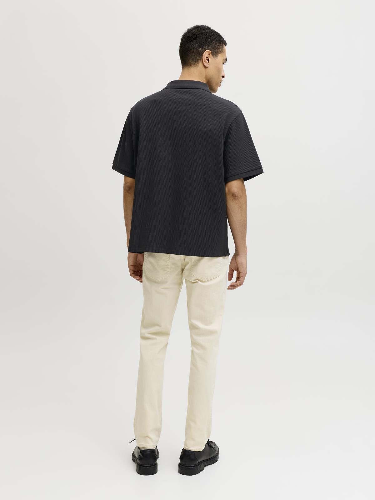 JJEHARRISON STRUCTURE POLO SS LN Black