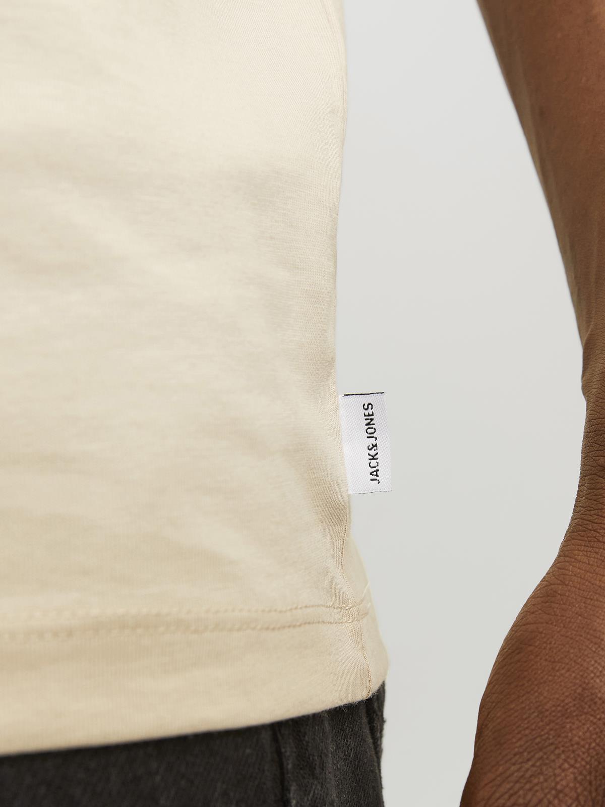 JJEORGANIC BASIC TEE SS O-NECK NOOS Moonbeam