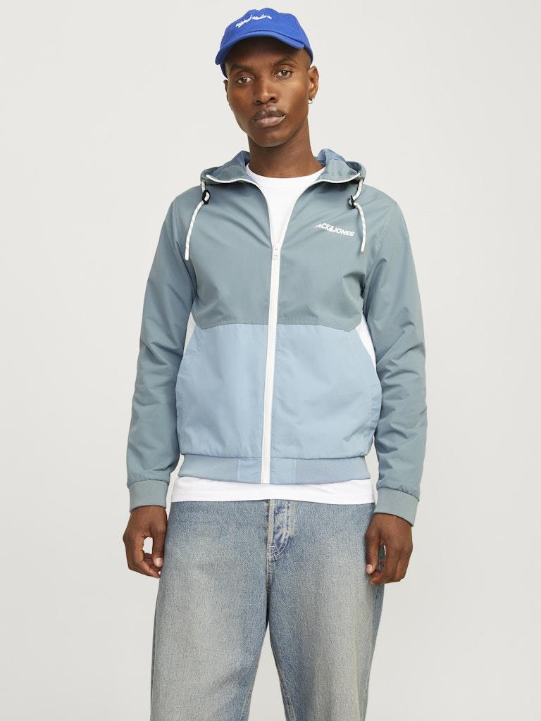 JJERUSH HOOD BOMBER NOOS Blue Denim
