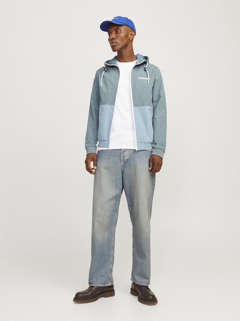 JJERUSH HOOD BOMBER NOOS Blue Denim