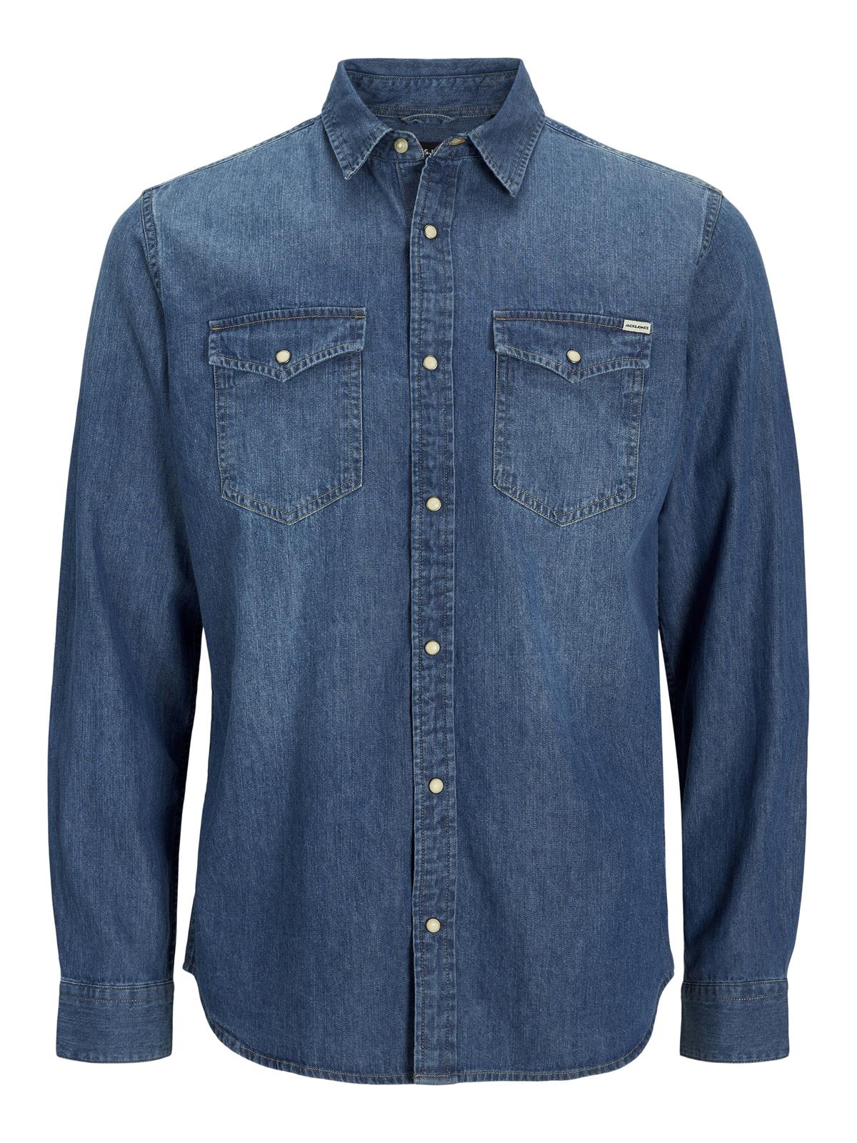 JJESHERIDAN SHIRT L/S NOOS Blue Denim