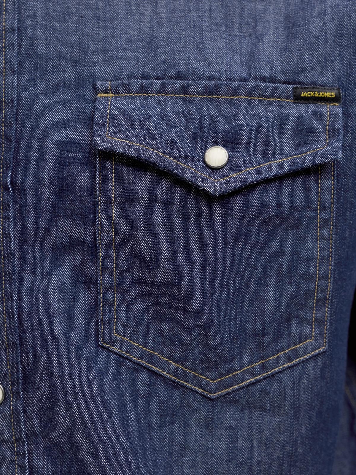 JJESHERIDAN SHIRT L/S NOOS Dark Denim