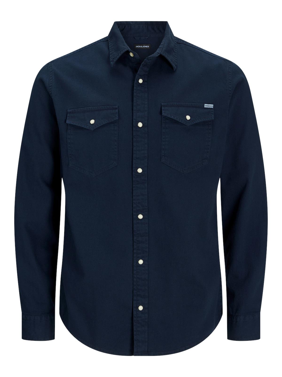 JJESHERIDAN SHIRT L/S NOOS DARK NAVY