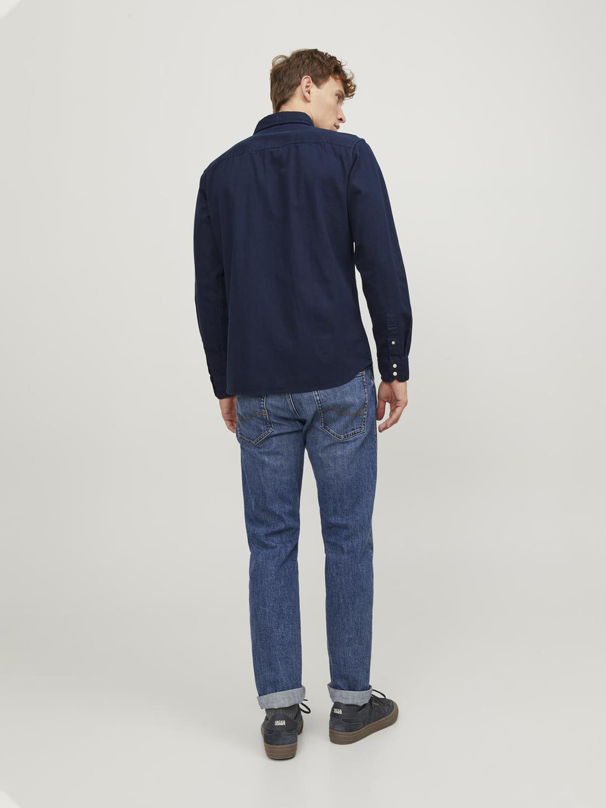 JJESHERIDAN SHIRT L/S NOOS DARK NAVY