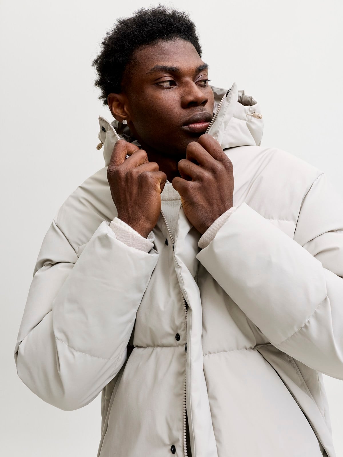 JJESOHO PUFFER HOOD AW26 SN Dove