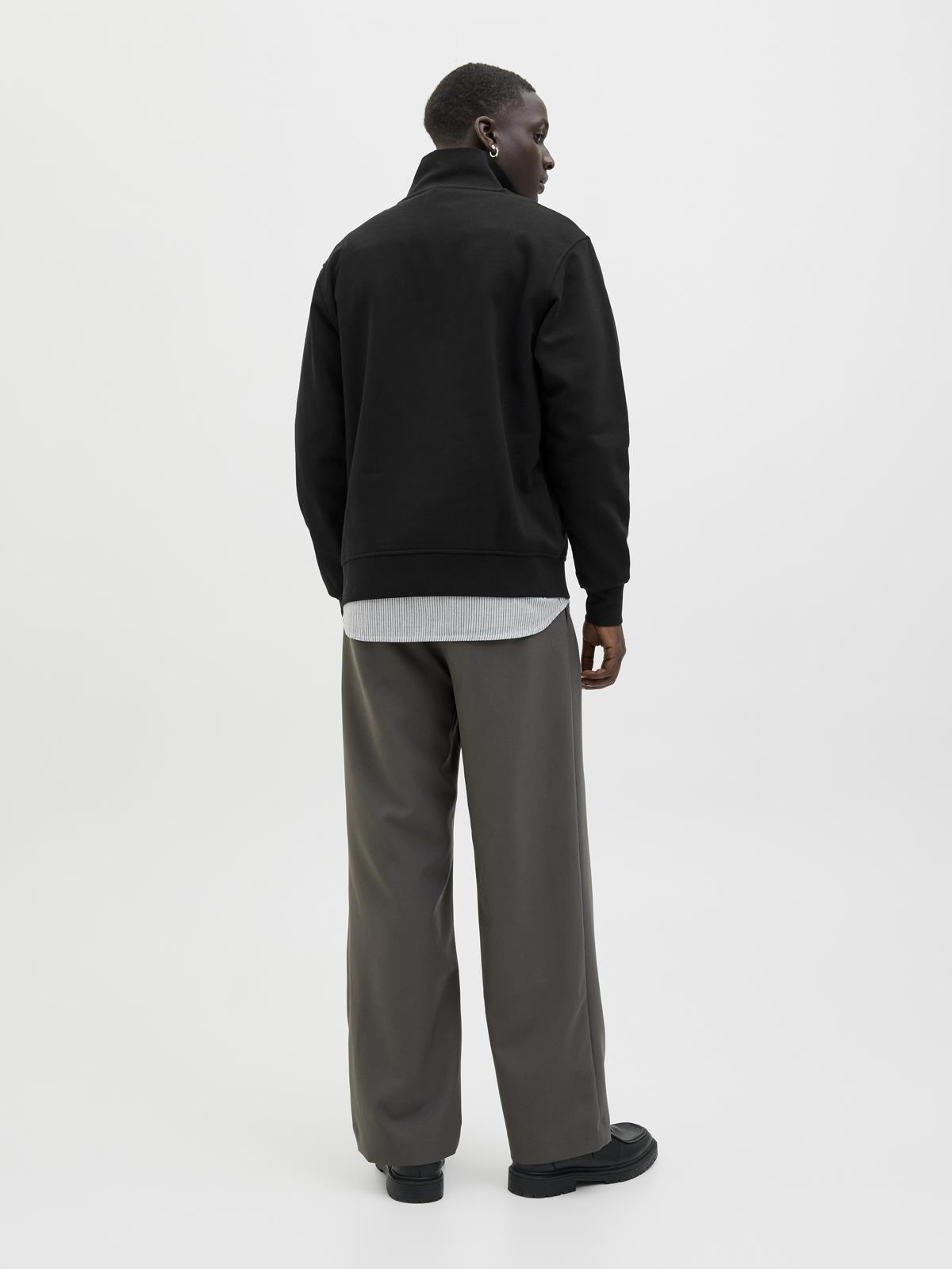 JJESOHO SWEAT QUARTER ZIP HN NOOS Black