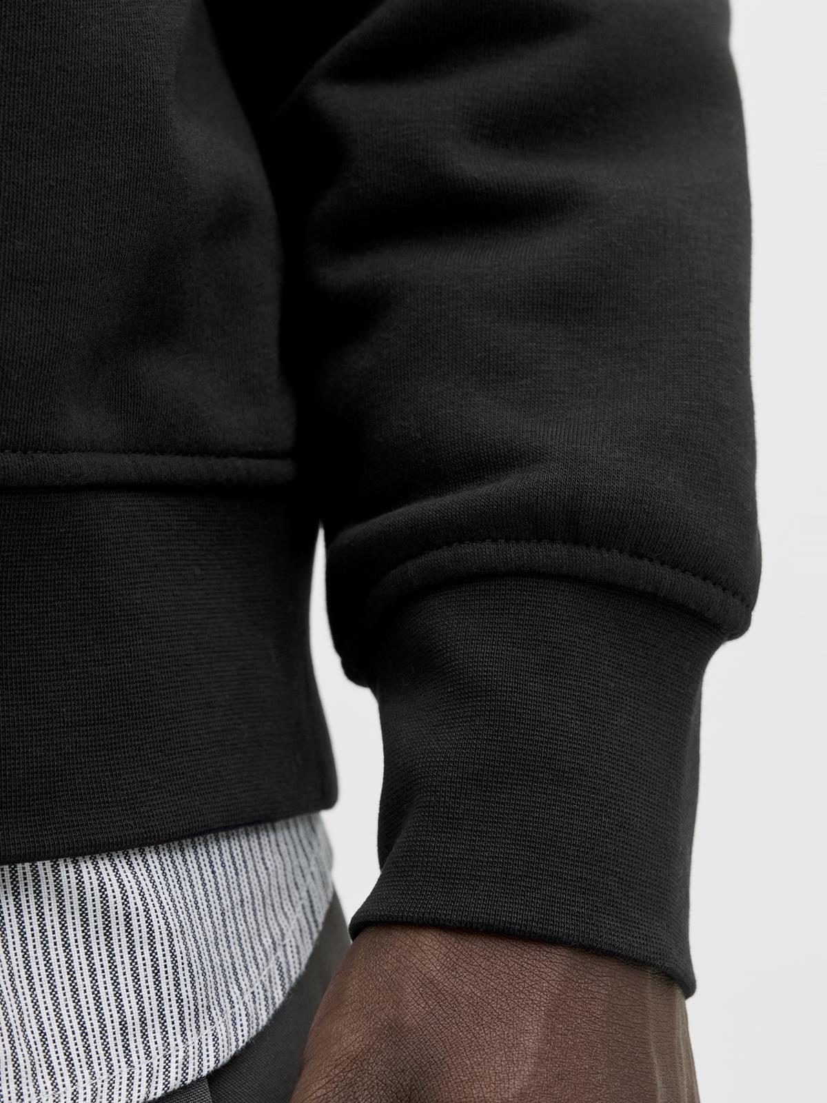 JJESOHO SWEAT QUARTER ZIP HN NOOS Black