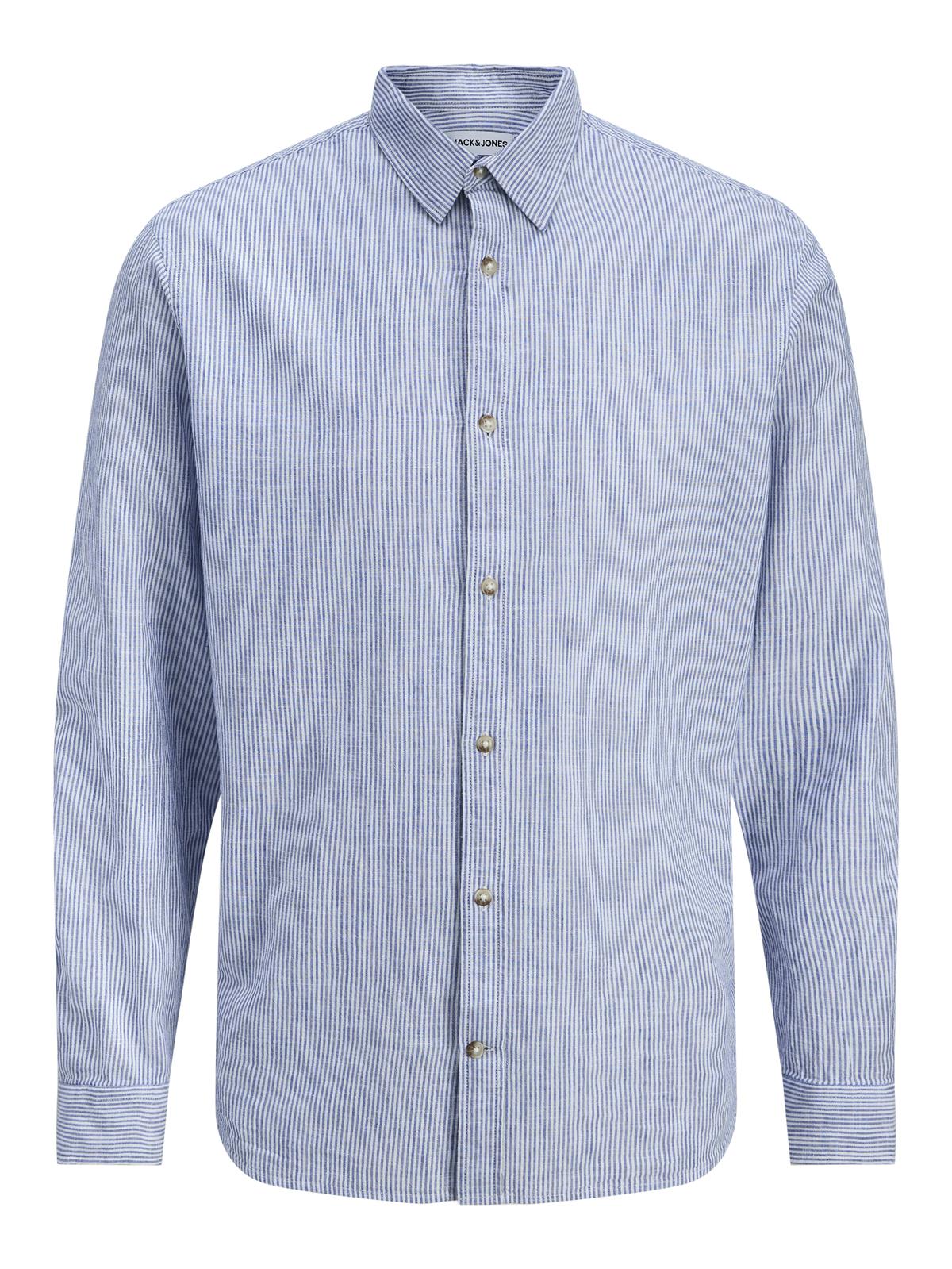 JJESUMMER LINEN BLEND SHIRT L/S SN Infinity